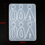 Stainless Steel Earring Hooks Silicone Mold DIY Resin Jewelry Tools