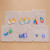 Stainless Steel Earring Hooks Silicone Mold DIY Resin Jewelry Tools