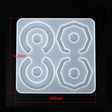 Stainless Steel Earring Hooks Silicone Mold DIY Resin Jewelry Tools