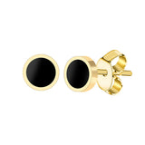 Round Stainless Steel Stud Earrings for Women