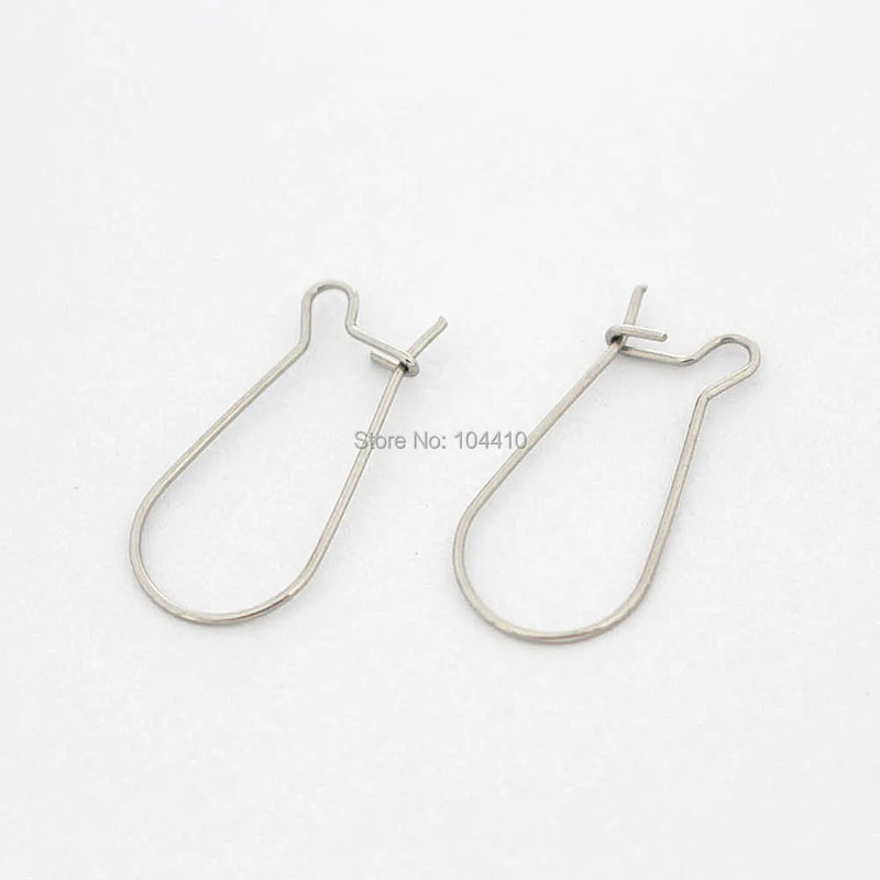 Stainless Steel Earrings Bases Wire Hook Earwires Findings 200 pieces/lot
