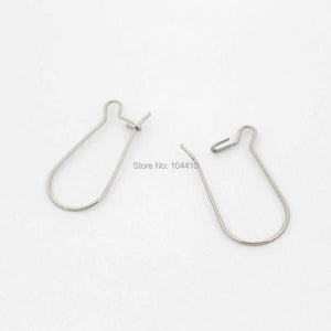 Stainless Steel Earrings Bases Wire Hook Earwires Findings 200 pieces/lot