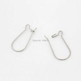 Stainless Steel Earrings Bases Wire Hook Earwires Findings 200 pieces/lot