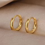 Stainless Steel Hoop Earrings for Women, 2-Inch Large Hoops