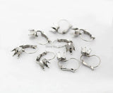 Stainless Steel Earrings Settings 6 Prongs Pins