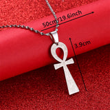 Egyptian Ankh Cross Eye Necklace Pendant Jewelry