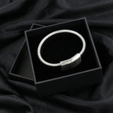 Stainless Steel Elastic Snake Bracelet Men's Women Fine Jewelry