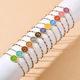 Zodiac Sign Bracelet Stainless Steel Enamel Charm Women's Jewel