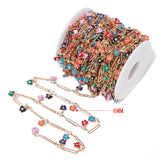 Colorful Daisy Butterfly Heart Charm Chain for Jewelry DIY