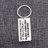 Stainless Steel Encouraging Keychain: YOU'RE AWESOME REMINDER