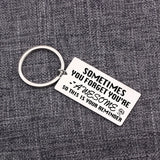 Stainless Steel Encouraging Keychain: YOU'RE AWESOME REMINDER