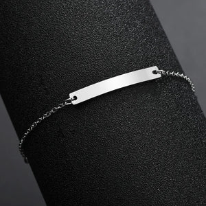 Engrave Name Baby Bracelet Personalized Date Child Bracelet
