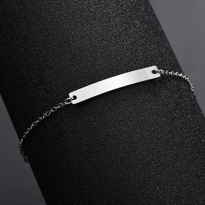Engrave Name Baby Bracelet Personalized Date Child Bracelet