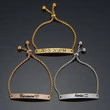Personalized Stainless Steel Name Bracelet for Kids & Adults