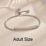 Personalized Stainless Steel Name Bracelet for Kids & Adults