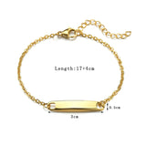 Stainless Steel Engrave Name Father Son Bracelet