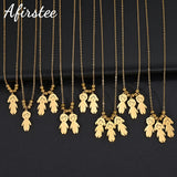 Stainless Steel Engrave Name Necklace Personalized Boy Girl Kid Pendant