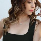 Stainless Steel Engraved Name Necklaces for Women Men