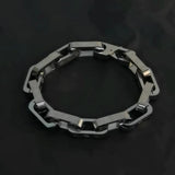 Stainless Steel Engraving Link Chain Bracelet Men Women Friendship Gift