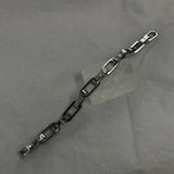 Stainless Steel Engraving Link Chain Bracelet Men Women Friendship Gift