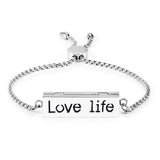 Stainless Steel Aromatherapy Bracelet with 5 Pads