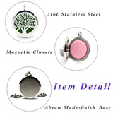 Stainless Steel Aromatherapy Diffuser Necklace Pendant