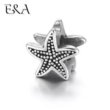 Stainless Steel Starfish European Beads for Bracelet DIY Accessory