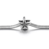 Stainless Steel Starfish European Beads for Bracelet DIY Accessory