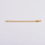 Stainless Steel Extender Chain With Rectangle Charm DIY Extension Chain