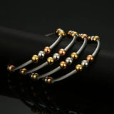 Stainless Steel Ball Beads Charm Bracelets Men Women Party Jewelry