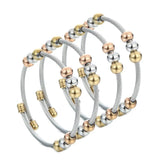 Stainless Steel Ball Beads Charm Bracelets Men Women Party Jewelry