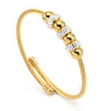 Hypoallergenic Spiral Adjustable Wire Rope Bangle