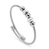 Hypoallergenic Spiral Adjustable Wire Rope Bangle