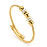 Hypoallergenic Spiral Adjustable Wire Rope Bangle