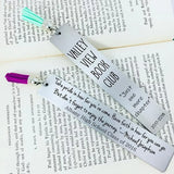 Personalized Stainless Steel Tassel Bookmark Square Motivational Gift
