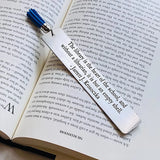 Personalized Stainless Steel Tassel Bookmark Square Motivational Gift