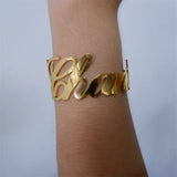 Personalized Stainless Steel Cuff Bracelet Bangle