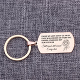Memorial Stainless Steel Dog Tag Keyring - In Memory Of Loved Ones