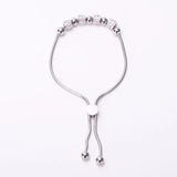 Adjustable Zircon Beaded Bracelet for Women - Hypoallergenic