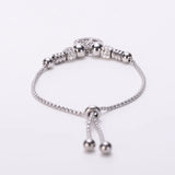 Adjustable Zircon Beaded Bracelet for Women