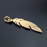 Stainless Steel Feather Pendant for DIY Necklace