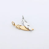 Stainless Steel Feather Pendant for DIY Necklace