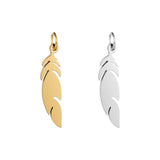 Stainless Steel Feather Pendant for DIY Necklace