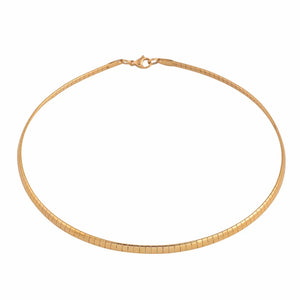 Stainless Steel Flat Choker European Necklace For Women Men