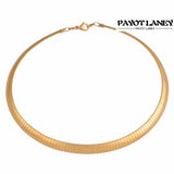 Stainless Steel Flat Choker European Necklace For Women Men