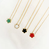 Flower Jewelry Set Christmas Charm Necklace Earrings Bracelet Women