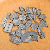 Stainless Steel Flower Pendant Bird Charms for DIY Jewelry