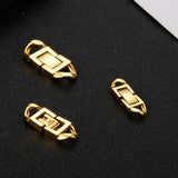 Stainless Steel Fold Over Clasps Metal Buckles Fastener Clasps Accessories
