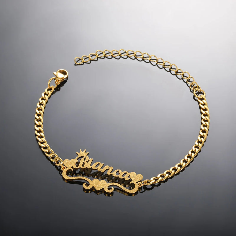Custom Stainless Steel Name Bracelet