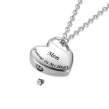 Heart Cremation Keepsake Urn Necklace For Ashes